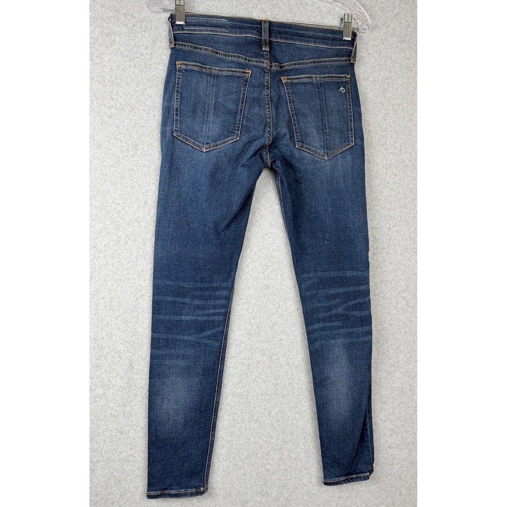 Rag and Bone Stevie Womens Skinny Jeans Size 26 Blue Mid Rise Made in USA - Picture 2 of 16